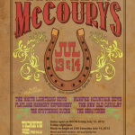 Stable Studios Presents The Travelin’ McCourys & More July 14th, 2012
