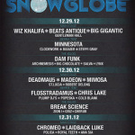 SnowGlobe 2012 Releases Daily Schedule
