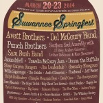 Suwannee Springfest Announce 2014 Dates and Initial Lineup: Del McCoury Band, The Avett Brothers & More